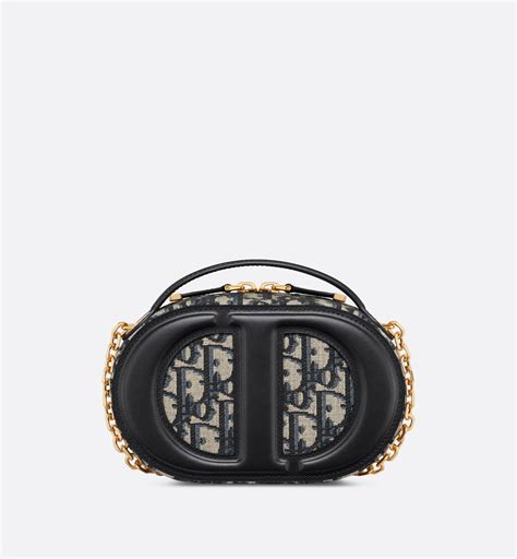 dior oval|CD Signature Oval Camera Bag Blue Dior Oblique Jacquard .